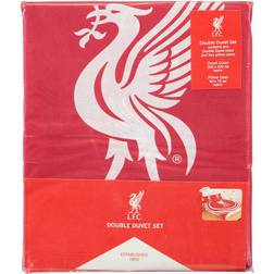 Liverpool Liverpool Bäddset Dubbel Pulse Påslakan Röd, Vit