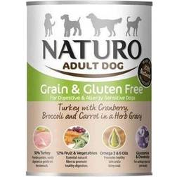 Naturo Naturo - Grain & Glutem Free Adult Dog Food with Turkey, Cranberries, Broccoli