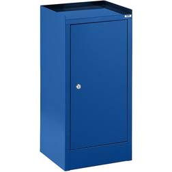 EUROKRAFTbasic Tool cupboard, with 1 drawer, 2 shelves, HxWxD 750 x 350 x 350 mm, gentian blue RAL 5010