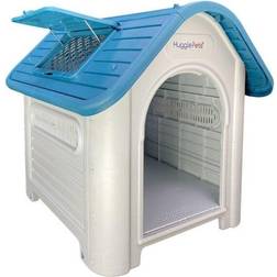 Blue HugglePets Plastic Dog Kennel With