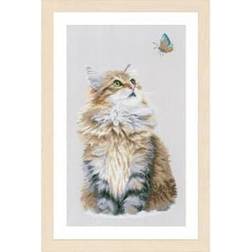 Lanarte Stickpackung Bild Katze