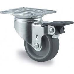 Tente Hjul 50mm drej m/br plad 50kg 2475PJIP40