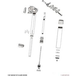 Rockshox Seatpost Spare Parts Clamp Nut Bolt Kit