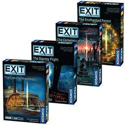 Thames & Kosmos EXIT: The Game Season 4. Four-Pack: Theft on the Mississippi The Stormy Flight The Cemetery of the Knight and The Enchanted Forest
