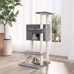 vidaXL Cat Tree with Scratching Posts Light