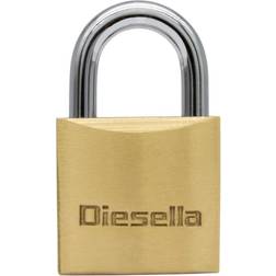 Diesella Small 25 Brass Padlock