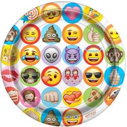 Emoji paptallerkner 8 stk