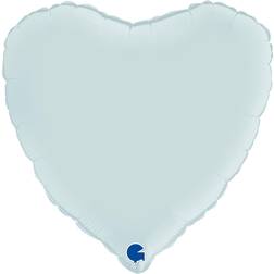 Grabo Folieballon Hjerte Satin Pastel Blue