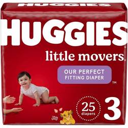 Huggies Little Movers Baby Diaper Size 3 16-28lb 25pcs