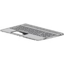 HP L35339-A41, Kabinetbase + tastatur, Belgisk, Baggrundsbelyst tastatur, Pavilion