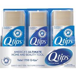 Q-tips Cotton Swabs-3 Pack 1750 Count