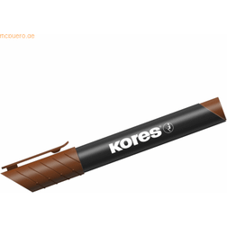 Kores 12 x Permanentmarker XP1 3mm Rundspitze braun