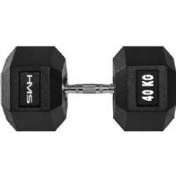 HMS Rubberized dumbbell Hex Pro 40kg (17-66-127)