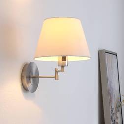 Lindby Utdragbar tygvägglampa Pola Väggarmatur