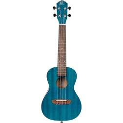 Ortega Earth Series Ruocean-L Left-Handed Concert Ukulele Aqua Blue