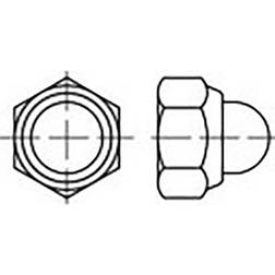 Toolcraft TO-6864744 Écrou borgne hexagonal M8 DIN 986 acier galvanisé 500 pc(s)