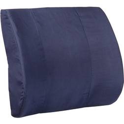 HealthSmart Memory Foam Lumbar Back Support Cushion Ergonomic Pillow Blue