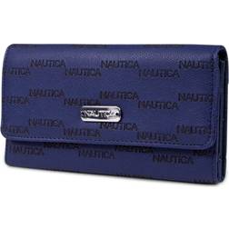 Nautica Money Manager Continental Wallet - Workshirt Blue