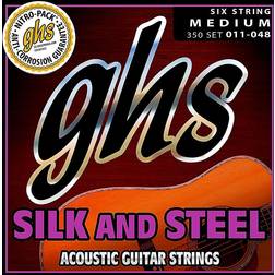 GHS 350 Silk And Steel Medium Acoustic Guitar Strings