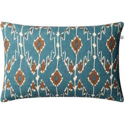 Chhatwal & Jonsson Ikat Goa Kissenbezug Braun, Blau, Orange, Rosa (60x40cm)