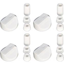Ufixt 4 X Creda Universal Cooker/Oven/Grill Control Knob And Adaptors White