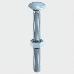 Timco Carriage Bolt & Hex Nut BZP