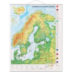 Naga Scandinavian Map 67x97cm