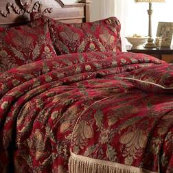 Riva Paoletti Shiraz Copriletto Rosso, Oro (275x275cm)