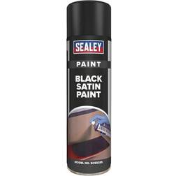 Sealey SCS028S Satin Paint 500ml Black