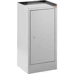 EUROKRAFTbasic Tool cupboard, with 1 drawer, 2 shelves, HxWxD 750 x 350 x 350 mm, light grey RAL 7035