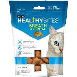 Mark & Chappell VetIQ Healthy Bites Breath Dental For Cats Kittens 65g