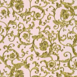 Profhome 343264-GU Exclusive wallpaper shimmering gold pink 7.035 m2 (75 ft2)