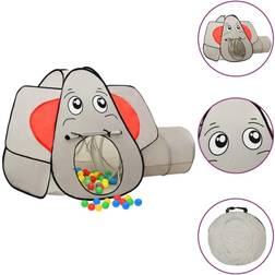 vidaXL Legetelt til børn 174x86x101 cm elefant grå