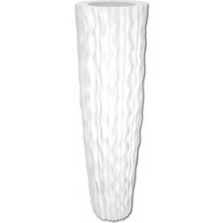 Europalms Europalms Design pot LAMELLA-140, white TILBUD gryde Krukke
