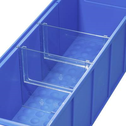 Allit 456590 Divisore per contenitore da magazzino ProfiPlus ShelfBox Divider S Trasparente 4 pz