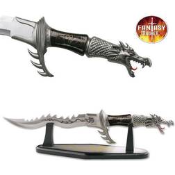 Sword Dragon Claw Silver Blade Knife + Display Stand Fm-421B