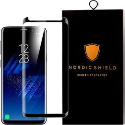 Nordic Shield Nordic Shield Samsung Galaxy S8 Skærmbeskyttelse 3D Curved Sort (Blister)