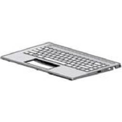 HP L19195-A41, Kabinetbase + tastatur, Belgisk, Baggrundsbelyst tastatur, Pavilion