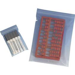 6"W x 4"L Reclosable Poly Bag, 2.0 Mil, 1000/Carton (3600A) Clear