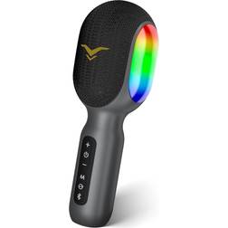 Coolme Wireless Bluetooth Karaoke Microphone, 5-in-1 Portable Mic RGB