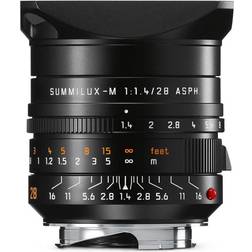 Leica 28mm f/1.4 summilux-m aspherical manual focus 6-bit coded lens for system