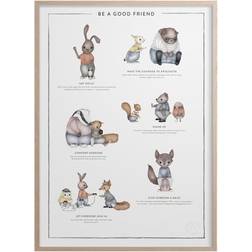 Kunskaps Tavlan Be A Good Friend Plakat 30x40cm