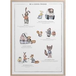 Kunskaps Tavlan Be A Good Friend Poster 30x40cm