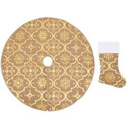 vidaXL Luxury Christmas Tree Skirt