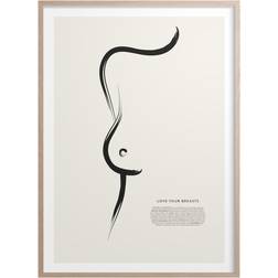 Kunskaps Tavlan Love Your Breasts Plakat 30x40cm