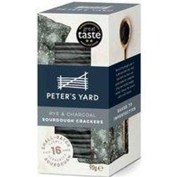 Peter's Yard Sourdough Crispbread - Charcoal & Rye 90g