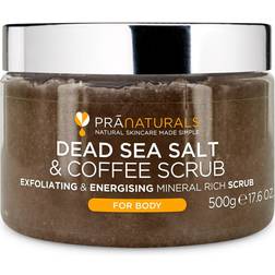PraNaturals Dead Sea Salt & Coffee Body Scrub 500g