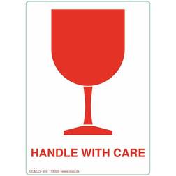 Etiketter Handle with Care 120x86mm