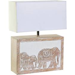 Dkd Home Decor Brown White Bordlampe