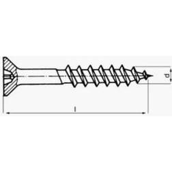 Spånskrue UH A2 TX25 5,0x50 200